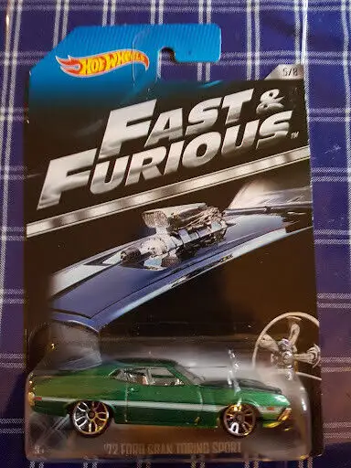I have for sale a brand new Hot Wheels Fast & furious 1972 FORD GRAN TORINO SPORT 5/8. I'm asking $8...