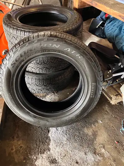 Pirelli Scorpion ATR tires. 225 65R 17. From 2025 Ford Maverick. Only 8,000 km on them. $500 obo. Pi...