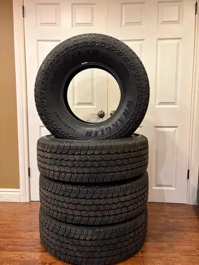 Set of 4 *New* - Goodyear Wrangler Territory AT (Kevlar) 265/70 R 16 112T M+S (DOT 14BC2 LK1R 3923)....