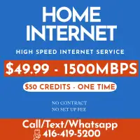 UNLIMITED HOME INTERNET OFFERS - SPECIAL PLAN, NO CONTRACT