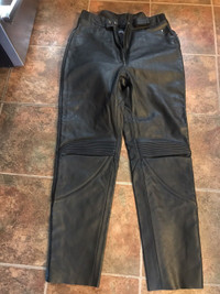Leather motorcycle pants 