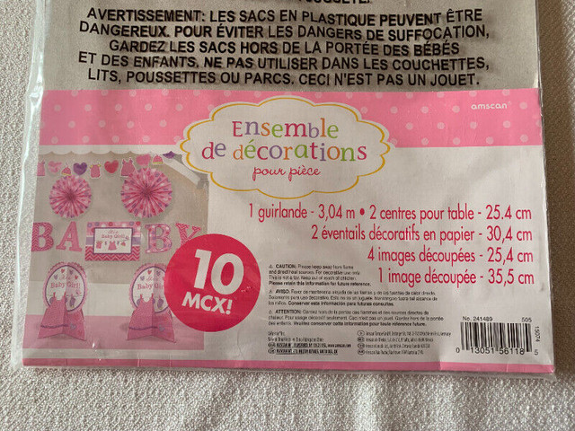 Shower Fille - 2 kits de décoration dans Décoration intérieure et accessoires  à Longueuil/Rive Sud - Image 2