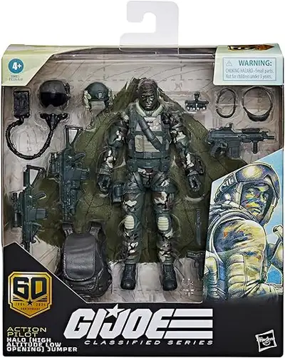 G.I. Joe Classified 60th Anniversary Action Pilot HALO Figures, View more