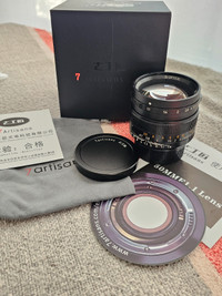 Leica M mount 50mm f/1.1 lens by 7artisans