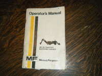 Massey 30 Tractor Backhoe Loader Operators Manual