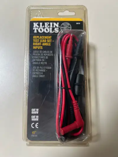 Use as replacement test leads with meters and clamp meters that have standard, banana-type input jac...