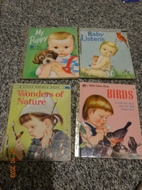 4 Vintage Little Golden Books,Golden Press, 70s, Eloise Wilkins