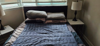 Queen Bed For Sale or Best Offer -  (Mattress, Frame, Headboard)