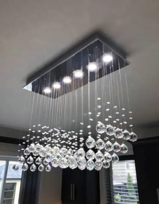 Dining room Kitchen island Crystal Chandelier - NEW in Indoor Lighting & Fans in City of Montréal - Image 3
