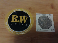 1921 USA EF(+) one dollar coin