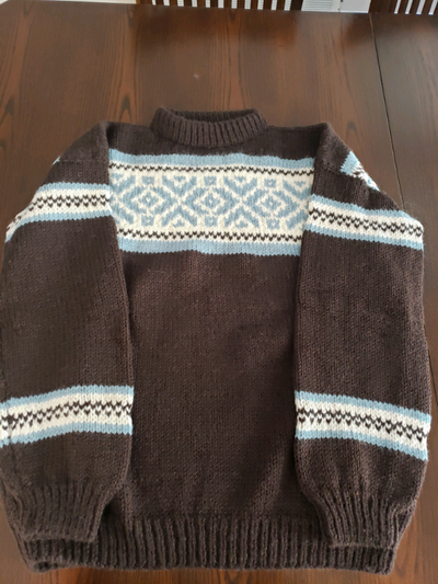 Hand-made nordic ski sweater Unisex, View more