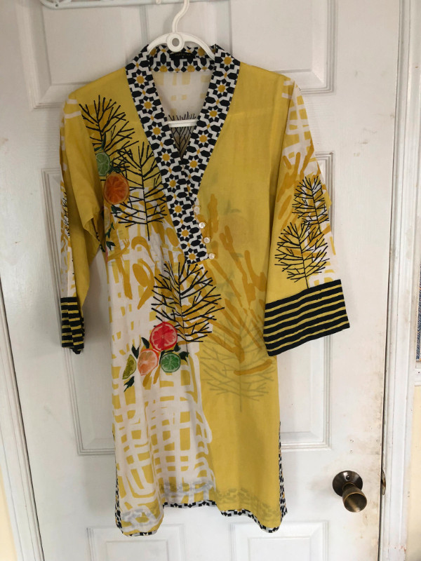 Yellow Kurta Cotton For Summer in Women's - Dresses & Skirts in Mississauga / Peel Region