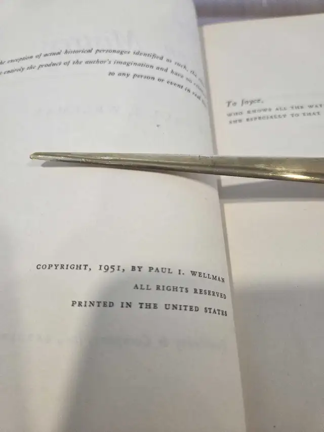 the iron mistress hard cover book by Paul I. Wellman in Fiction in London - Image 4