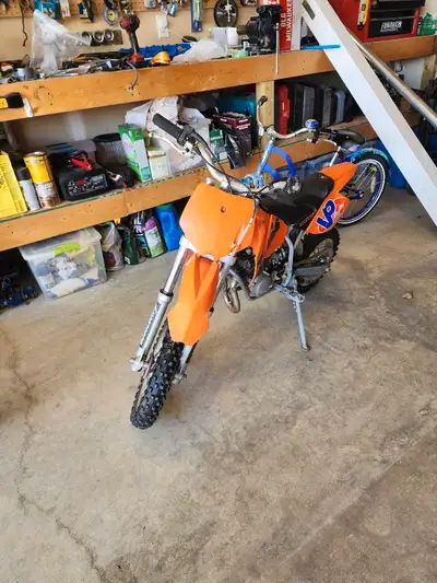 2004 KTM 50 senior adventurer This bike is in used condition, and has been well-maintained with fork...