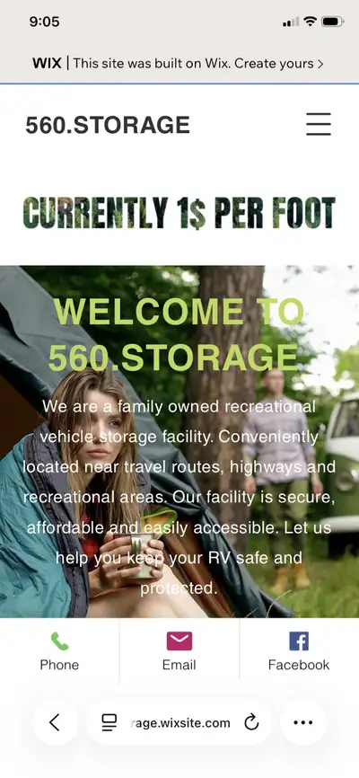 As low as $35 dollars a month ! Looking for a safe and secure place to store your RV, boat, or other...