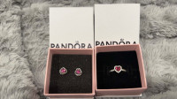 Pandora Ring and Earrings