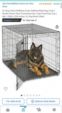 XL dog crate puppy kennel like new 