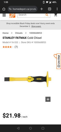 STANLEY FATMAX Cold Chisel