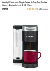 Keurig K-Supreme Single Serve Coffee Maker Kitchener / Waterloo Kitchener Area Preview