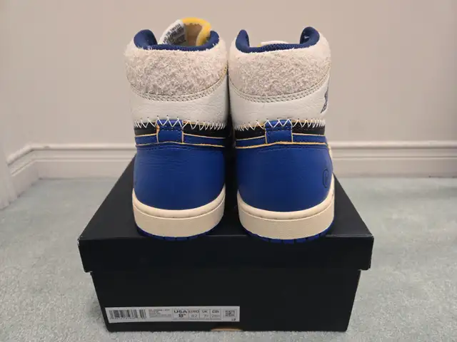 US 8.5 - Nike Air Jordan 1 High Union Fragment in Men's Shoes in Markham / York Region - Image 3