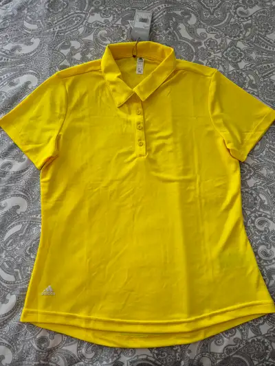NEW Adidas Women's Golf Polo Shirt (Yellow) - Size Small, View more
