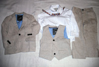 Monsoon, Kids 4, boys, jacket, vest, shirt, bow tie, pants 5 pcs