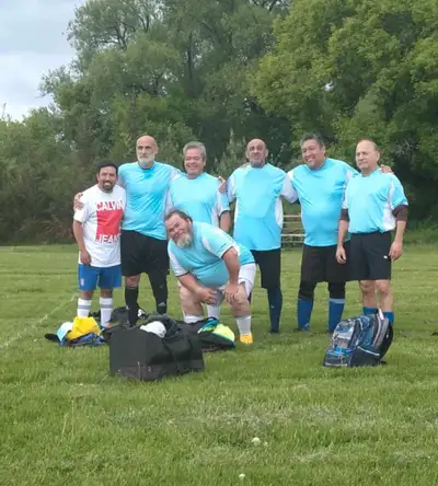 over 50 soccer players , View more