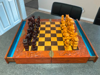 Wooden Chess Board/Pieces
