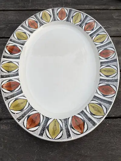 ASSIETTE DE SERVICE RÉTRO VINTAGE MID CENTURY ENGLAND BRITAMIC, View more