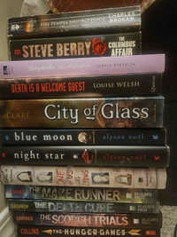 Variety of fictional Books 