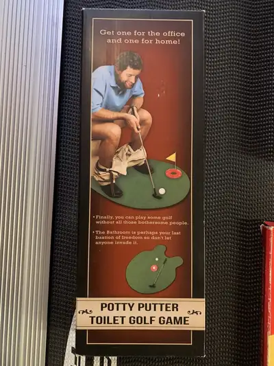 Like new Potty Putter toilet game Newmarket https://www.youtube.com/watch?v=Cp5FAbJvUEY