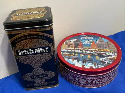Two Metal Cans for Cooking Storage, View more