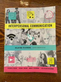 Interpersonal Communication 7th Canadian Edition