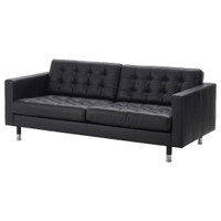 IKEA   Leather 3-seat sofa