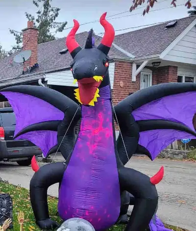 8' Inflatable Dragon, View more