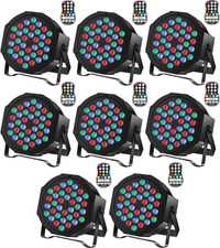 Rechargeable RGB Stage Party Lights 8pack NEW