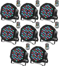Rechargeable RGB Stage Party Lights 8pack NEW