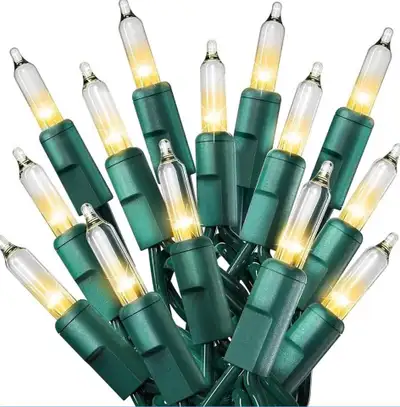 NEW PREXTEX 200 Ultra-Bright Clear Christmas Lights - In/Outdoor, View more