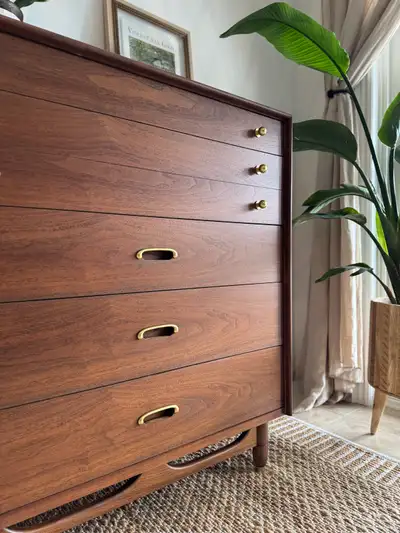 MCM 5 Drawer Vintage Dresser - Restored, View more