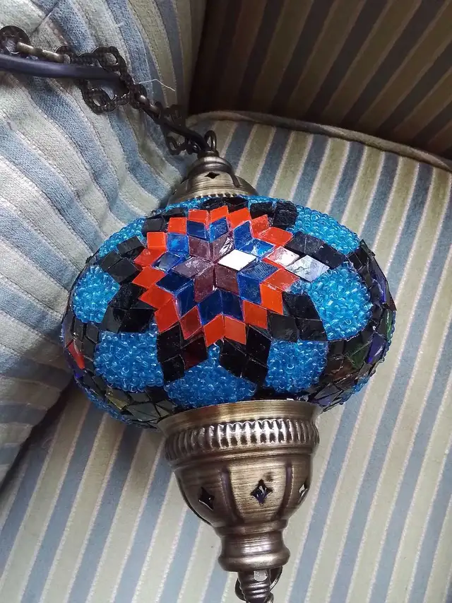 Mosaic Turkish Hanging Lamp in Indoor Lighting & Fans in City of Toronto - Image 6