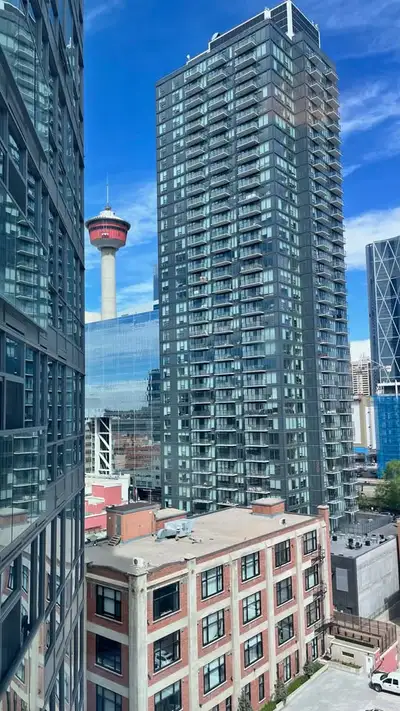 Room available in downtown Calgary. Shared bathroom and kitchen. Including parking and gym. Sunterra...