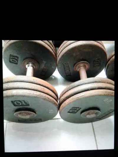 2x 60 pounds York dumbbells (welded ends)  - $120 total , View more