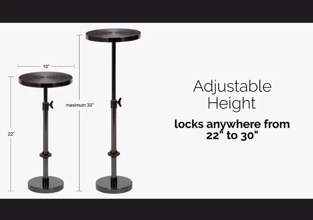 Hansjochen Sunburst Adjustable Accent End Table in Other Tables in Oshawa / Durham Region - Image 7