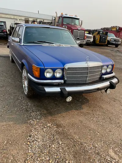 Want to pull up in style? Come see this 1975 Mercedes 450 SEL. Roaring loud 4.5L V8 Runs and drives...