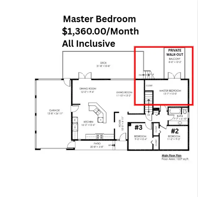 All-Inclusive Month-To-Month Room Rentals