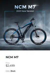 NCM M7 E-Bike brand new for sale  $1,700