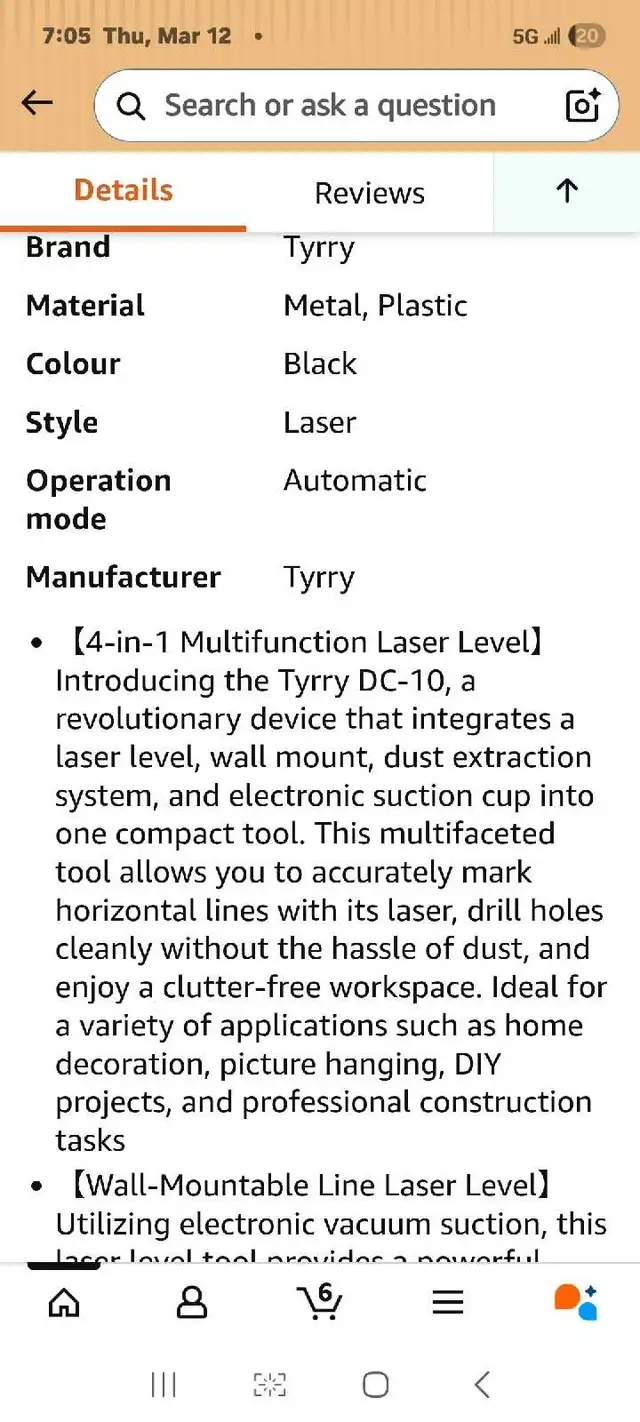 4-in-1 Laser Level Tool with Line Laser, Drill Dust Collector, W in Hand Tools in Markham / York Region - Image 10