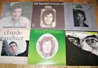 Collection de vinyles CLAUDE GAUTHIER pour $20