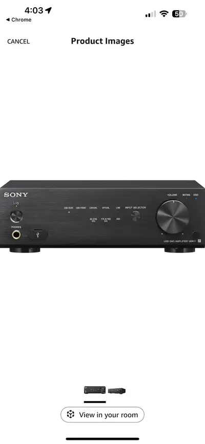 Sony UDA-1 Hi-Res USB DAC & Headphone Amplifier, View more