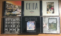 Led Zeppelin 6 cd lot, including 2 doubles.